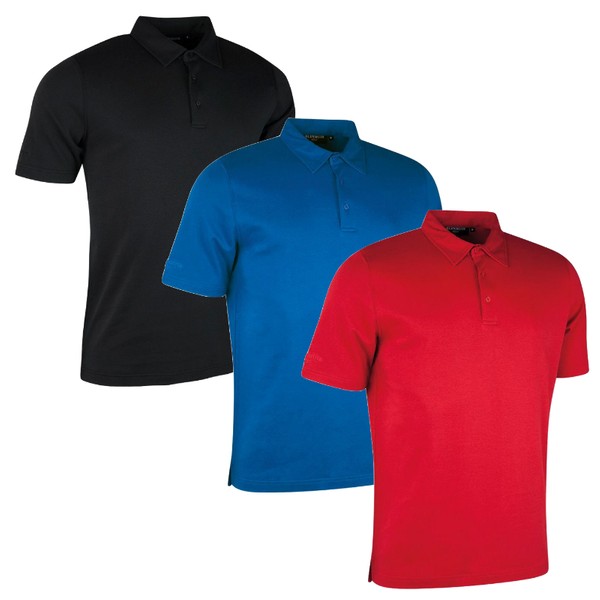 Glenmuir Mens Iberia Pima Cotton Tailored Collar Golf Polo 